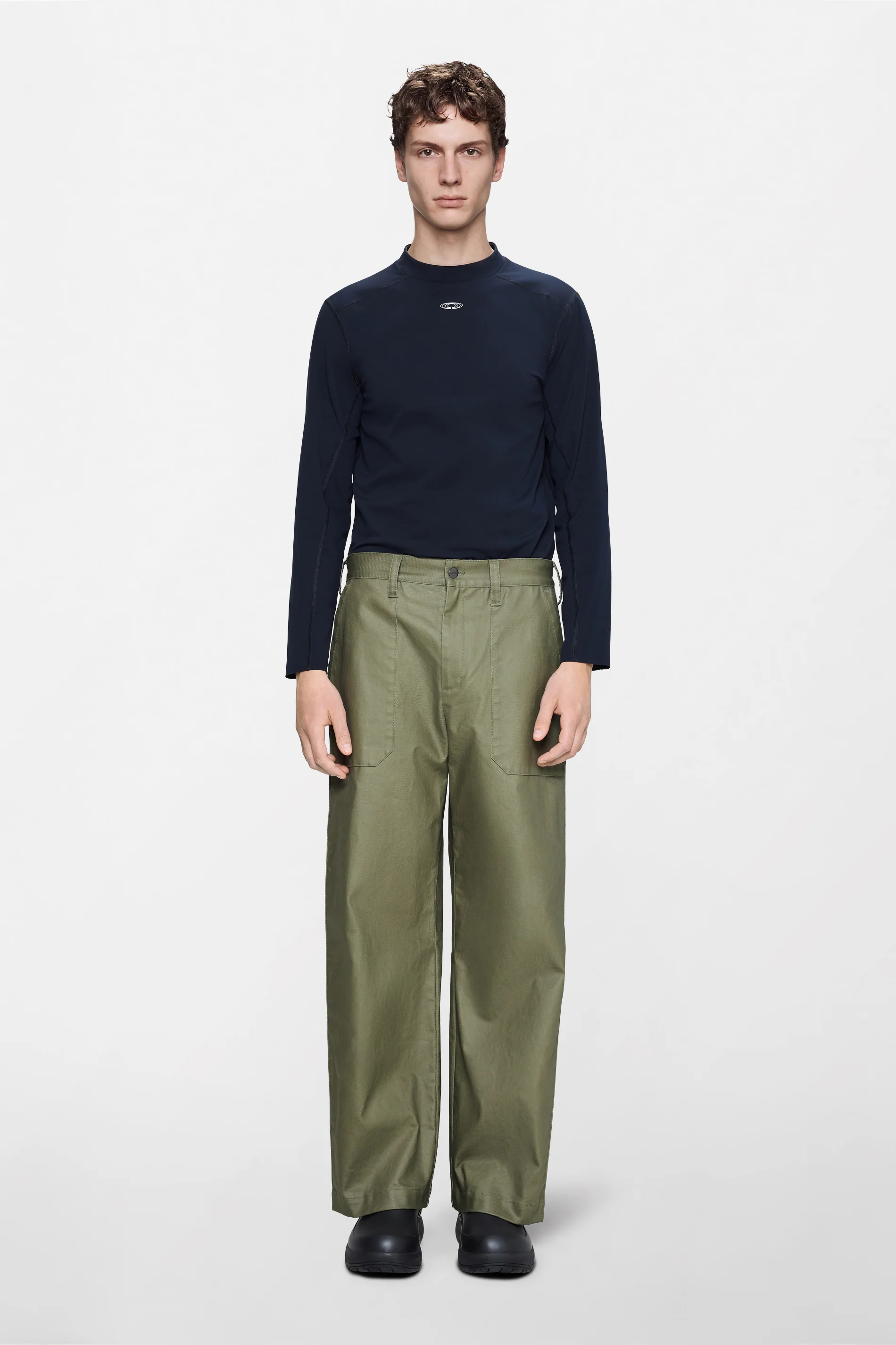 Heavy Woven Pants Straight